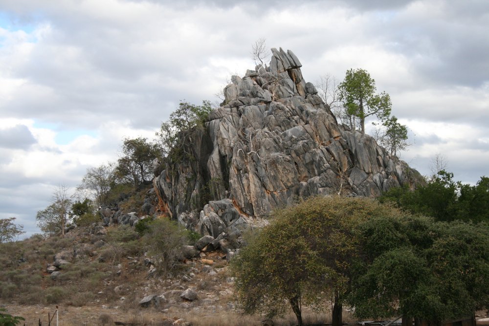 The limestone outcrops around Chillagoe, the same rock the caves run through
