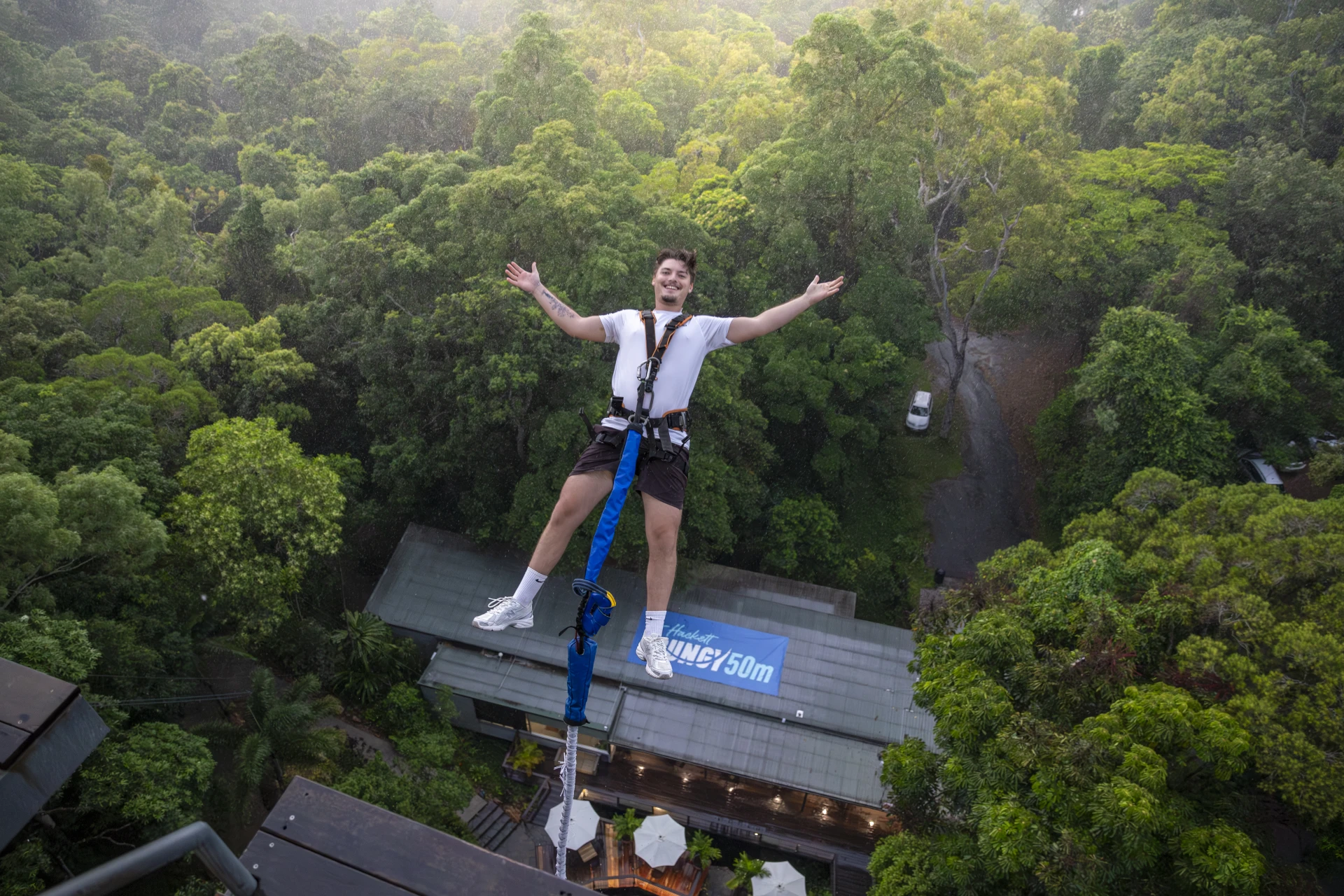 Bungy and the Giant Jungle Swing at the Cairns Skypark