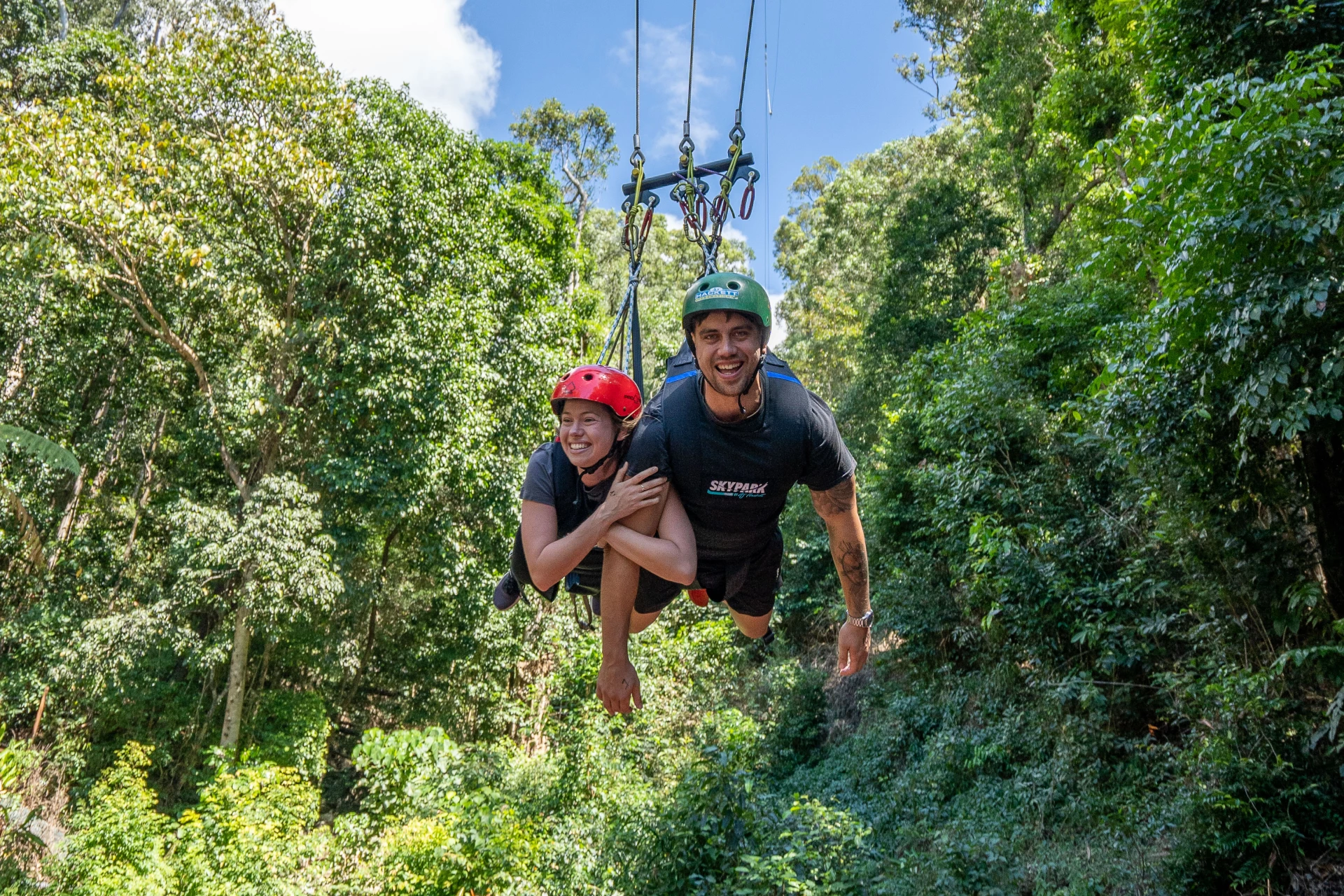 Bungy and the Giant Jungle Swing at the Cairns Skypark