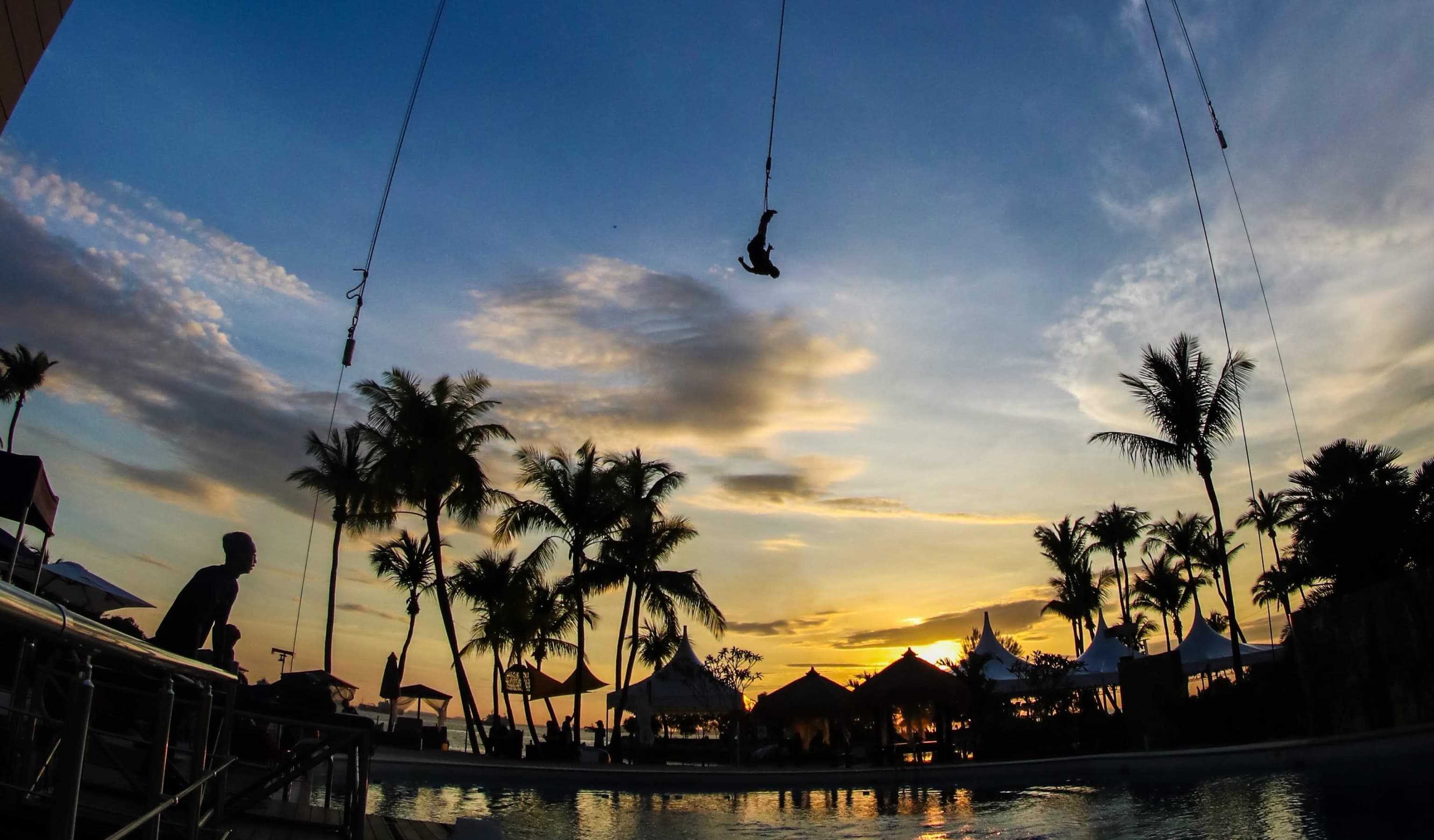 Bungy and the Giant Jungle Swing at the Cairns Skypark