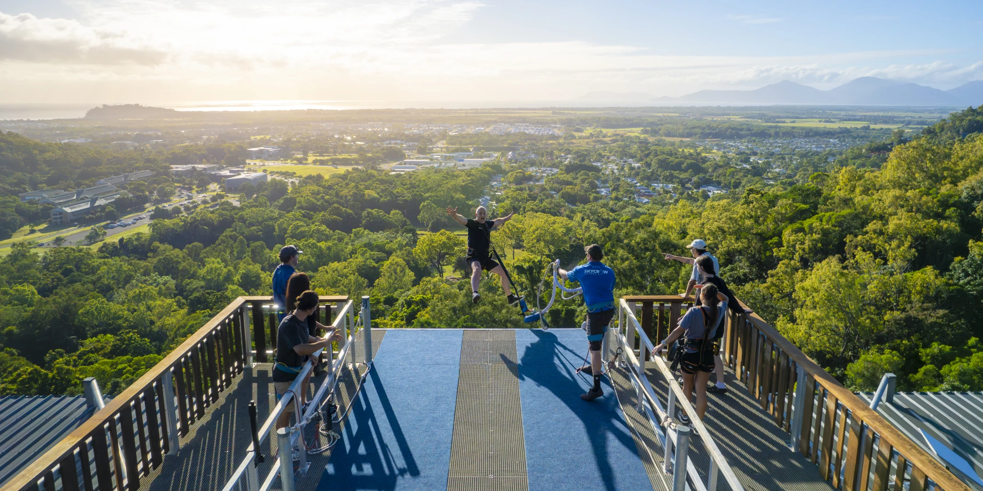 Bungy and the Giant Jungle Swing at the Cairns Skypark