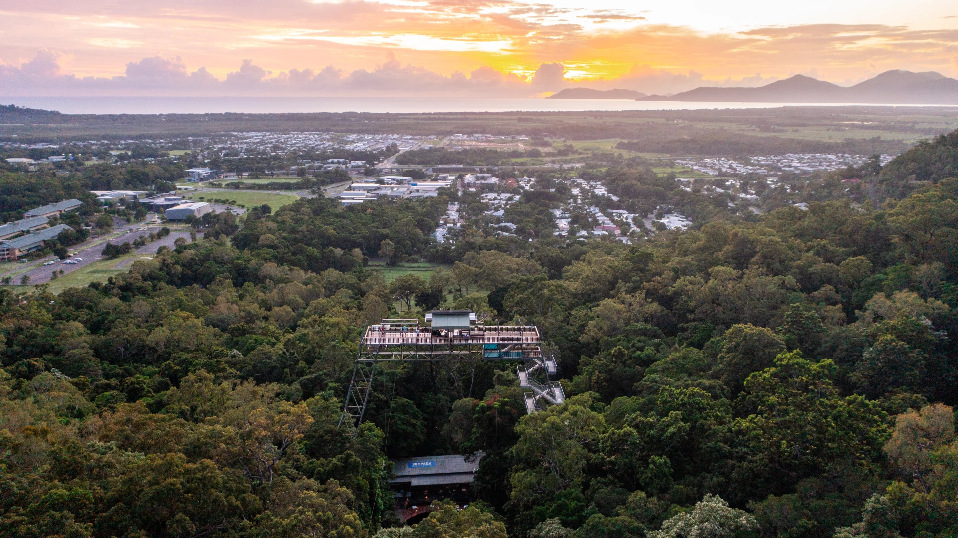 Bungy and the Giant Jungle Swing at the Cairns Skypark