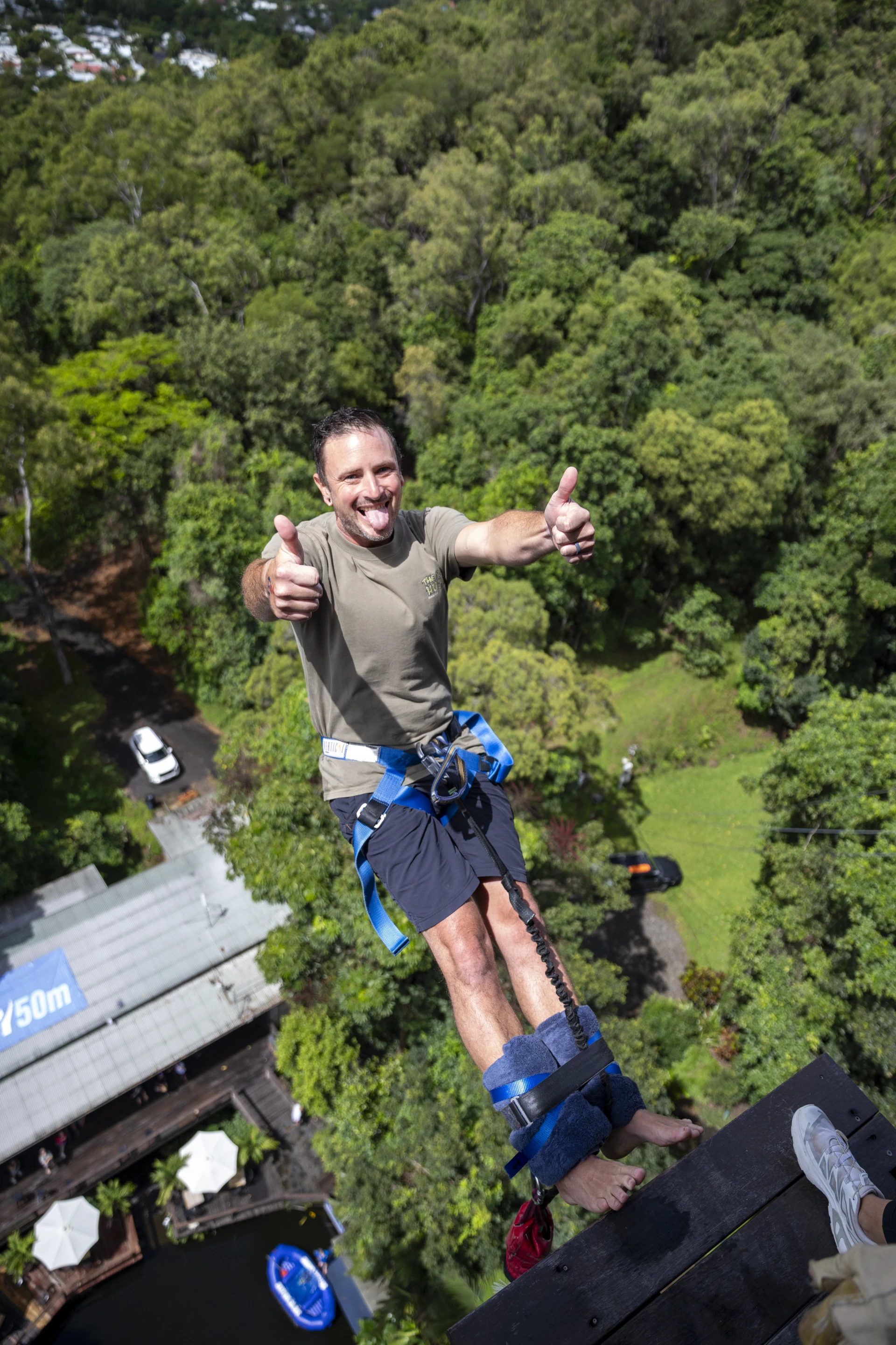 Bungy and the Giant Jungle Swing at the Cairns Skypark