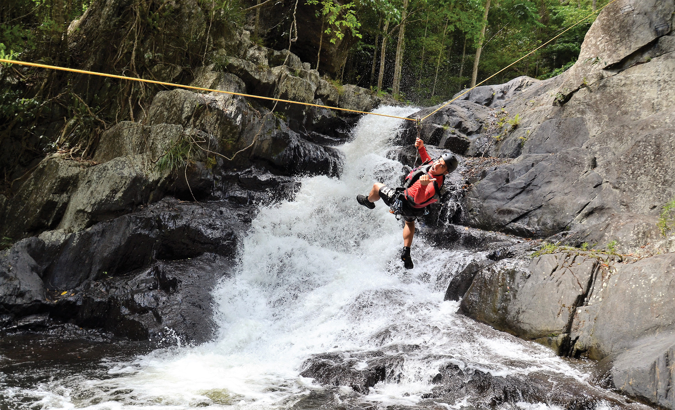 Canyoning in Behana Gorge near Cairns