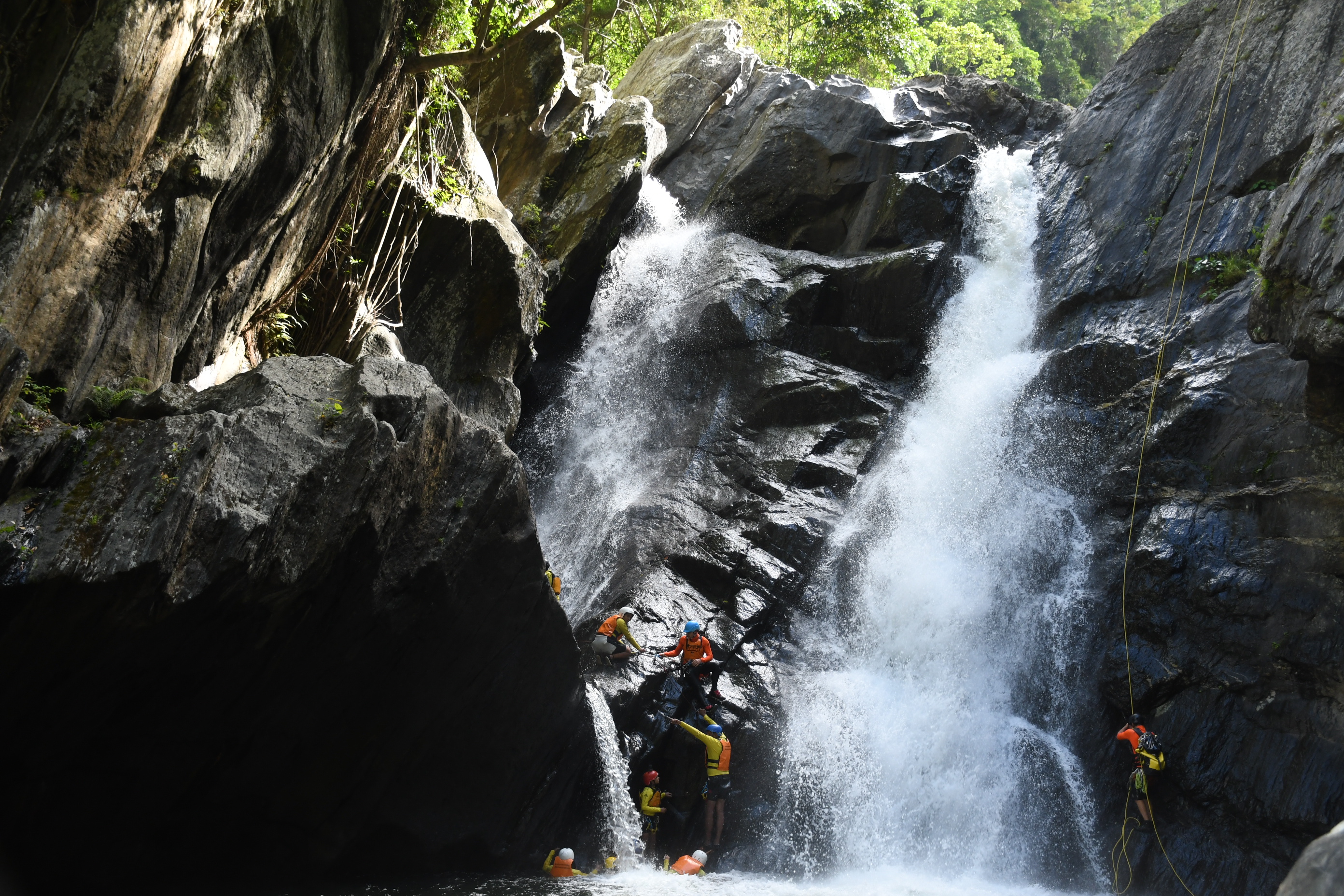 Canyoning in Behana Gorge near Cairns