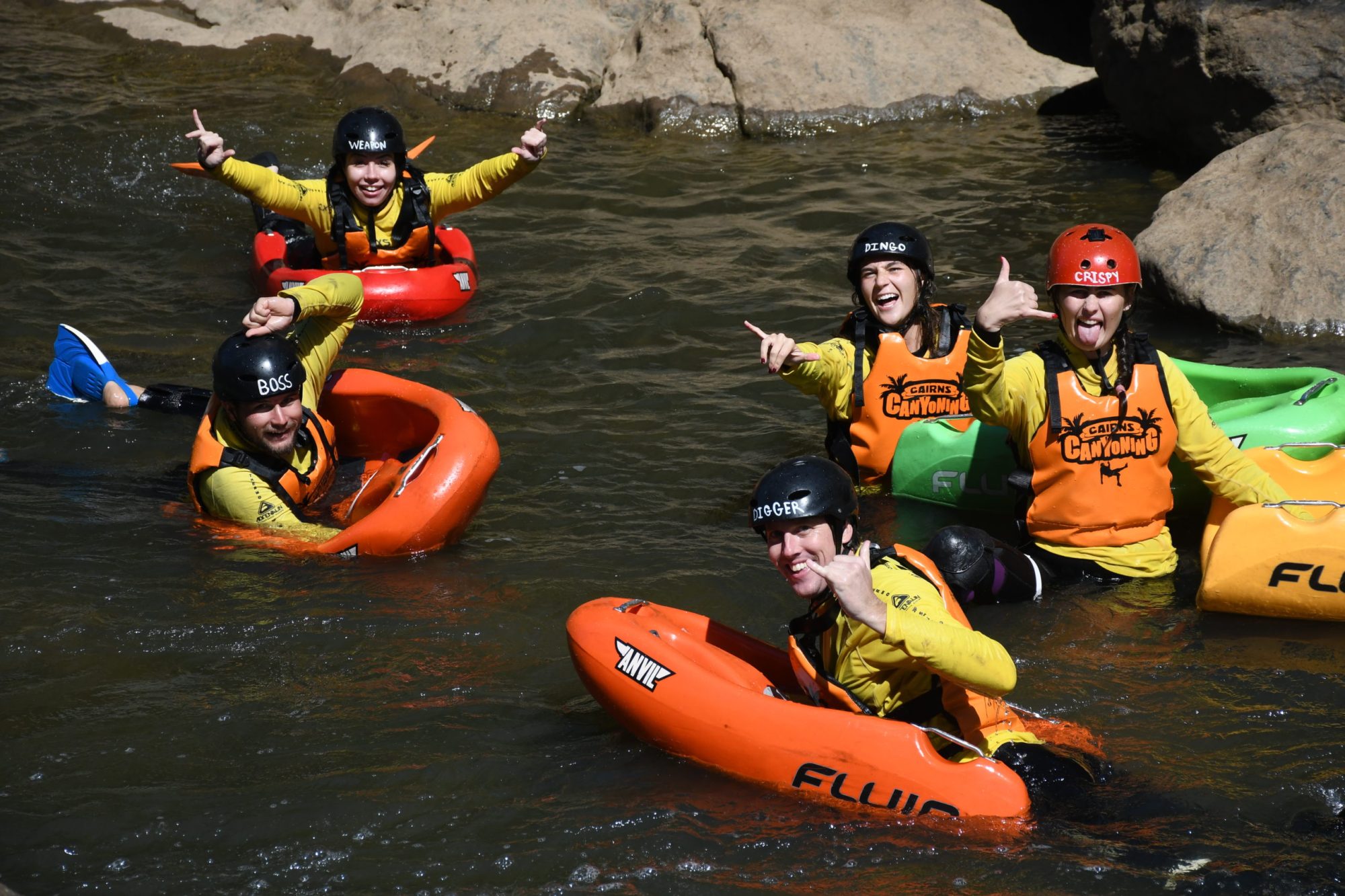 Canyoning in Behana Gorge near Cairns