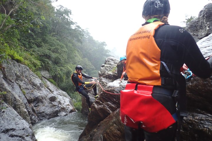 Canyoning in Behana Gorge near Cairns
