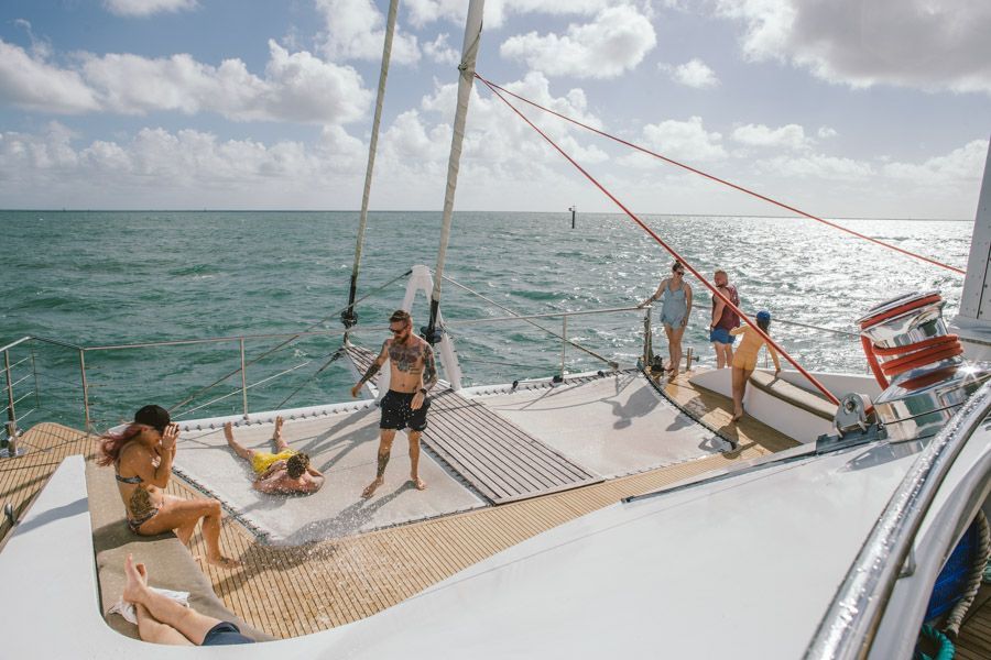 Spacious lounge deck