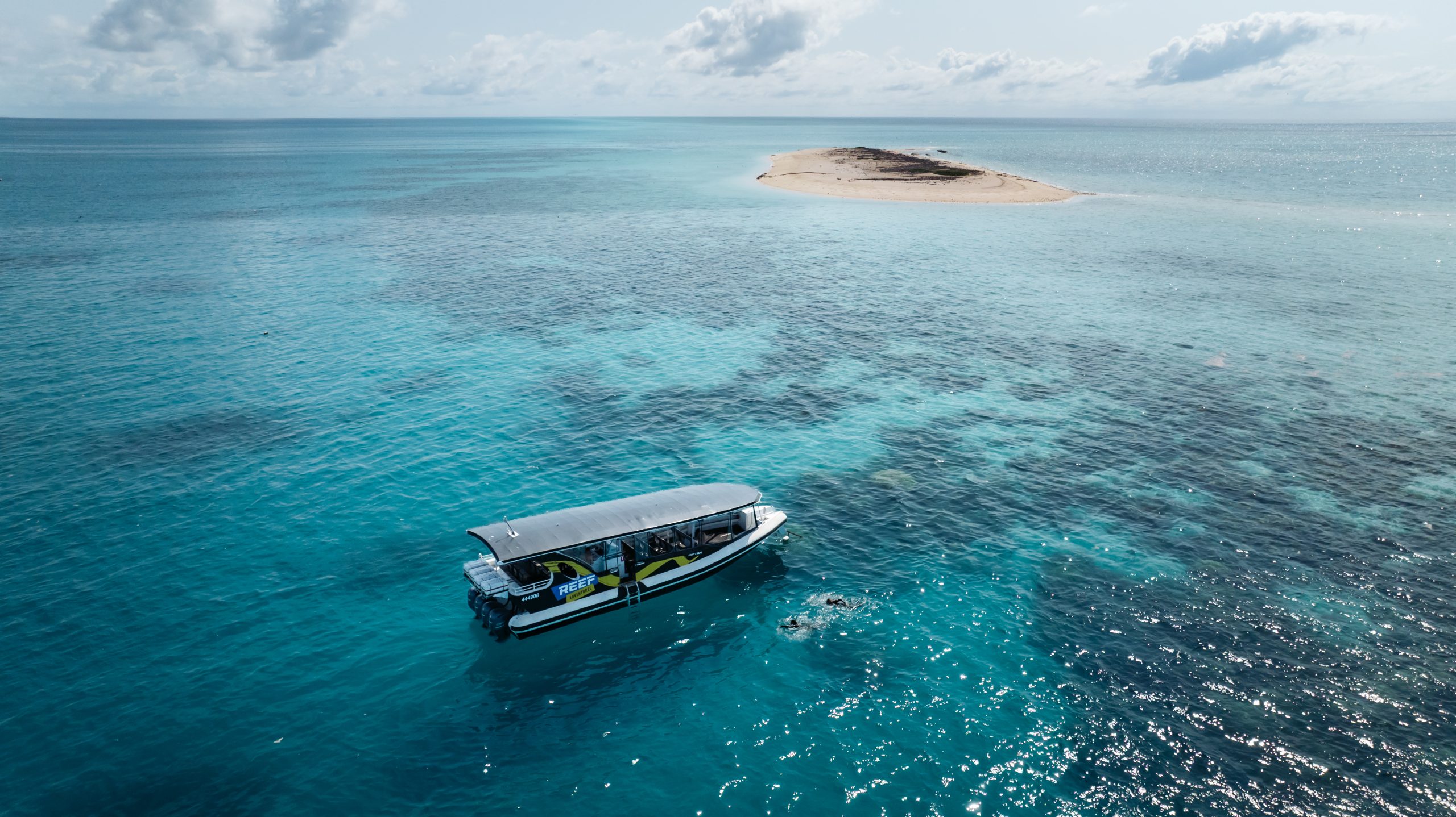 Reef Adventures boat at sea