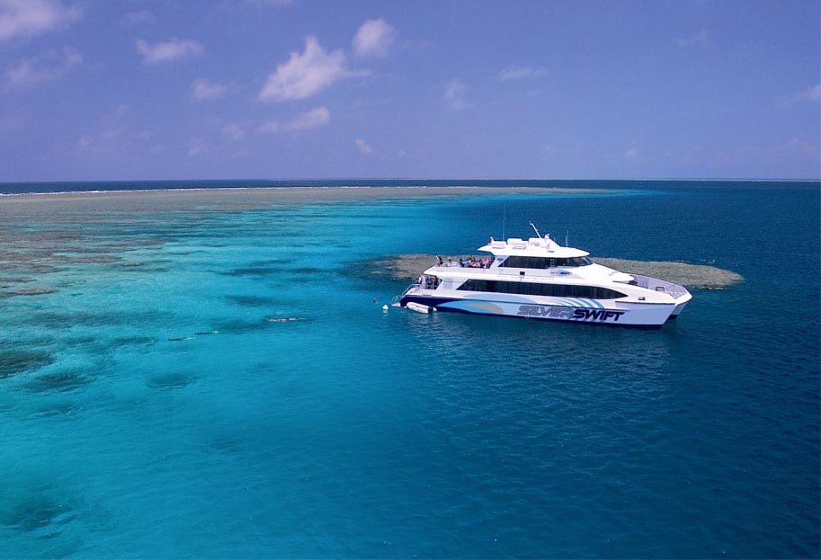 Silverswift moored at outer reef
