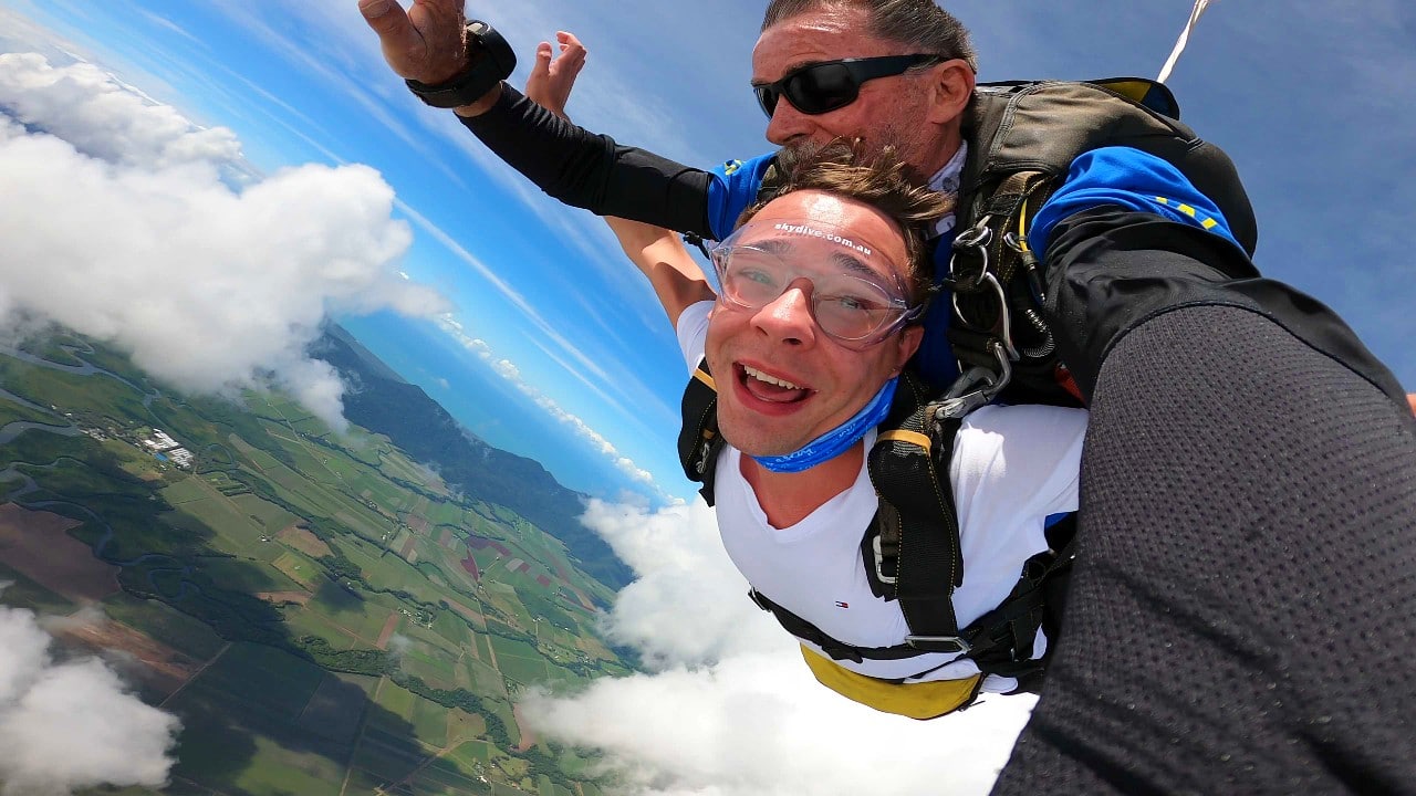 Tandem skydive over Cairns