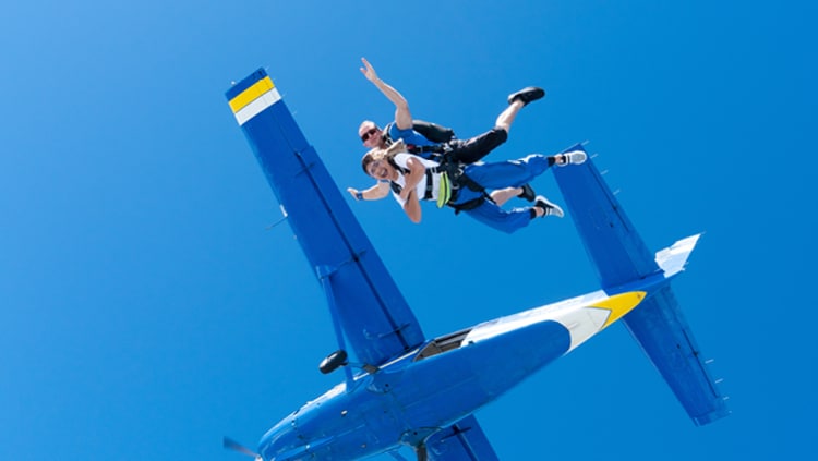 Tandem skydive over Cairns