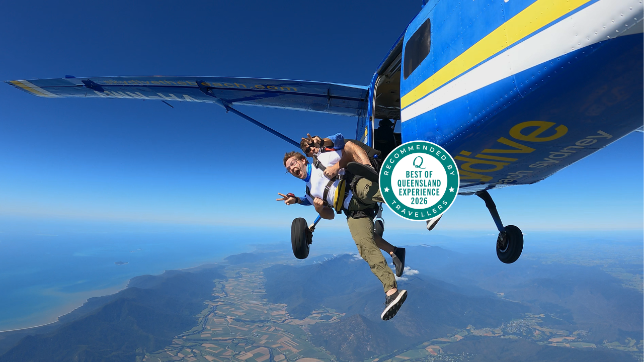 Tandem skydive over Cairns