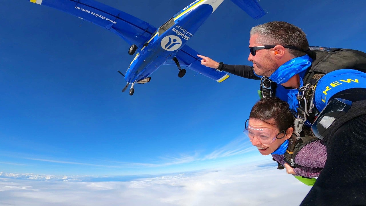 Tandem skydive over Cairns