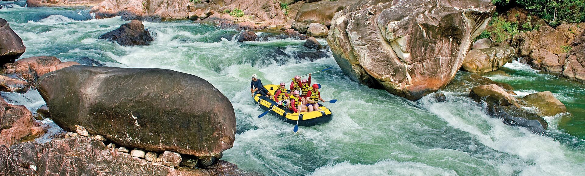 White-water rafting on the Tully River