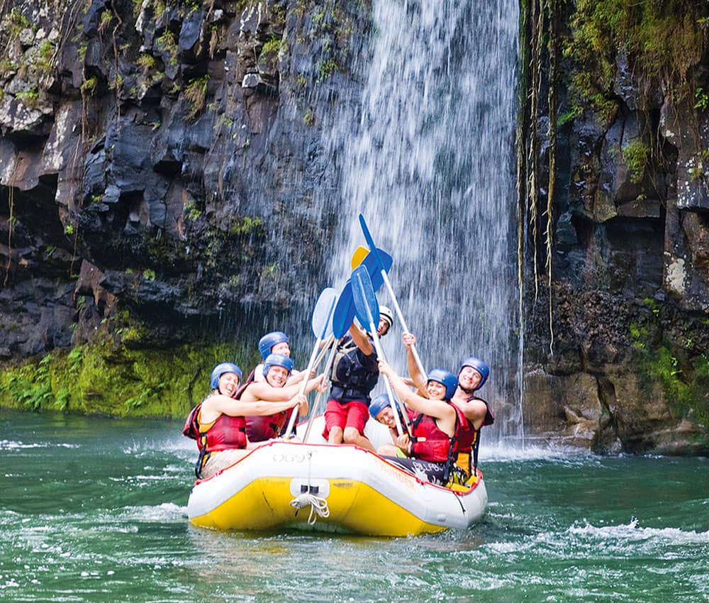 White-water rafting on the Tully River