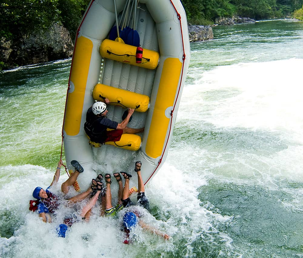 White-water rafting on the Tully River