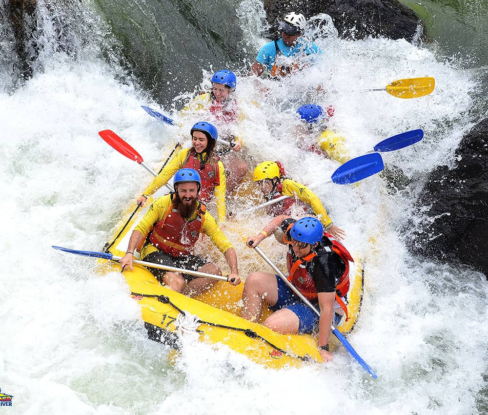 White-water rafting on the Tully River