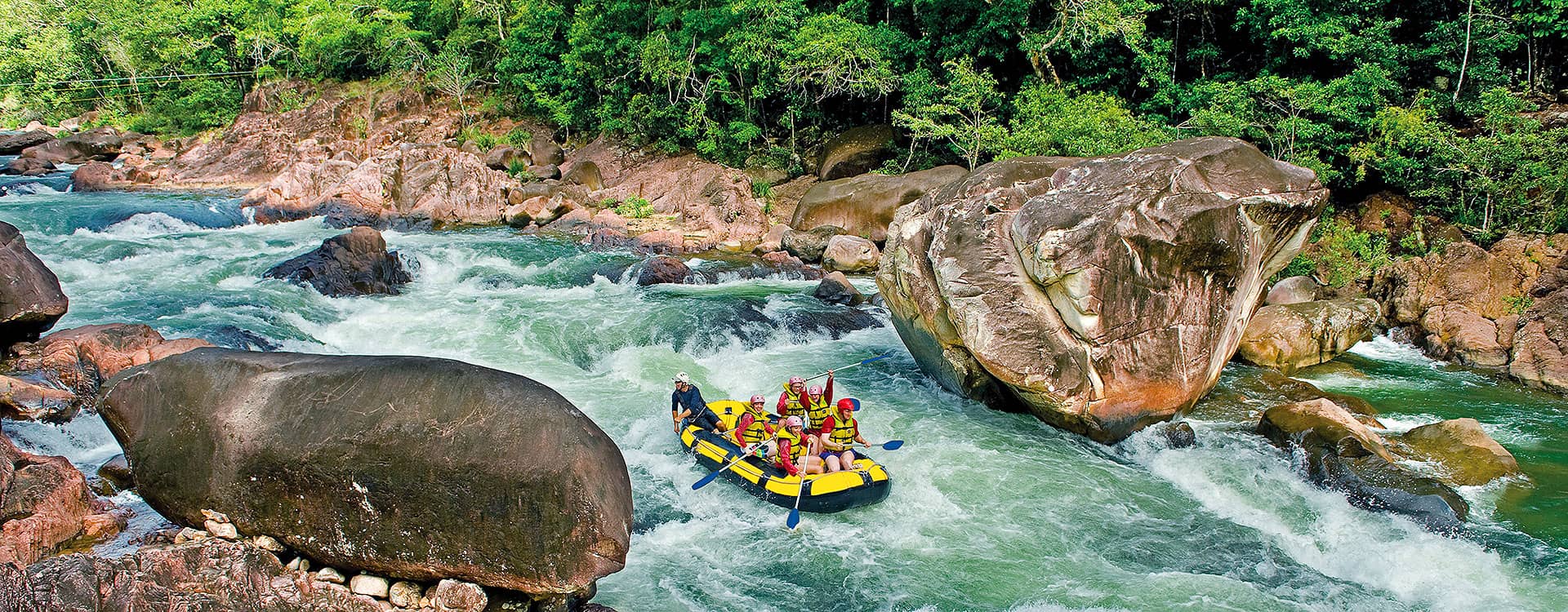White-water rafting on the Tully River