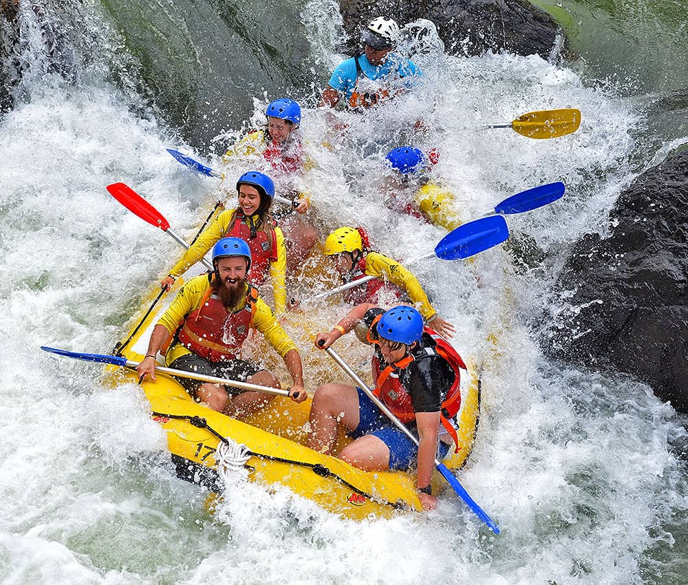 White-water rafting on the Tully River