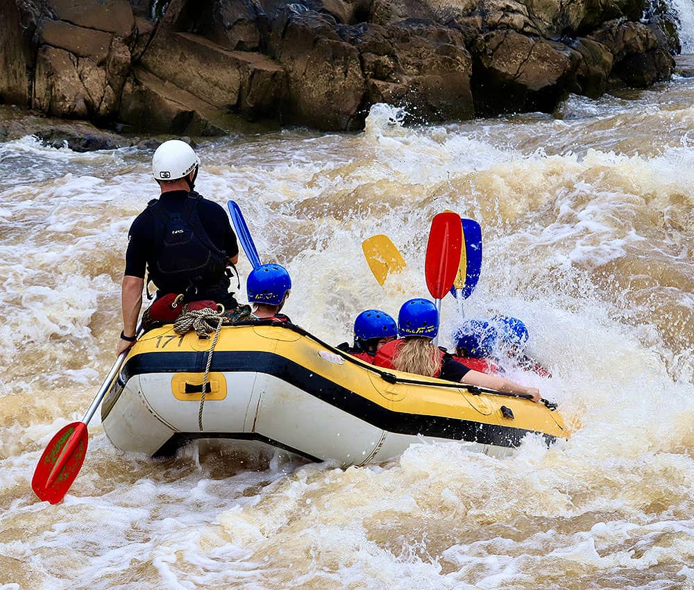 White-water rafting on the Tully River