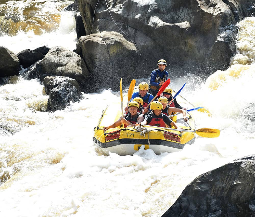 White-water rafting on the Tully River