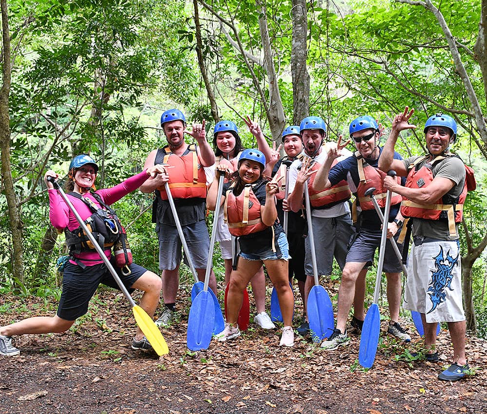 White-water rafting on the Tully River